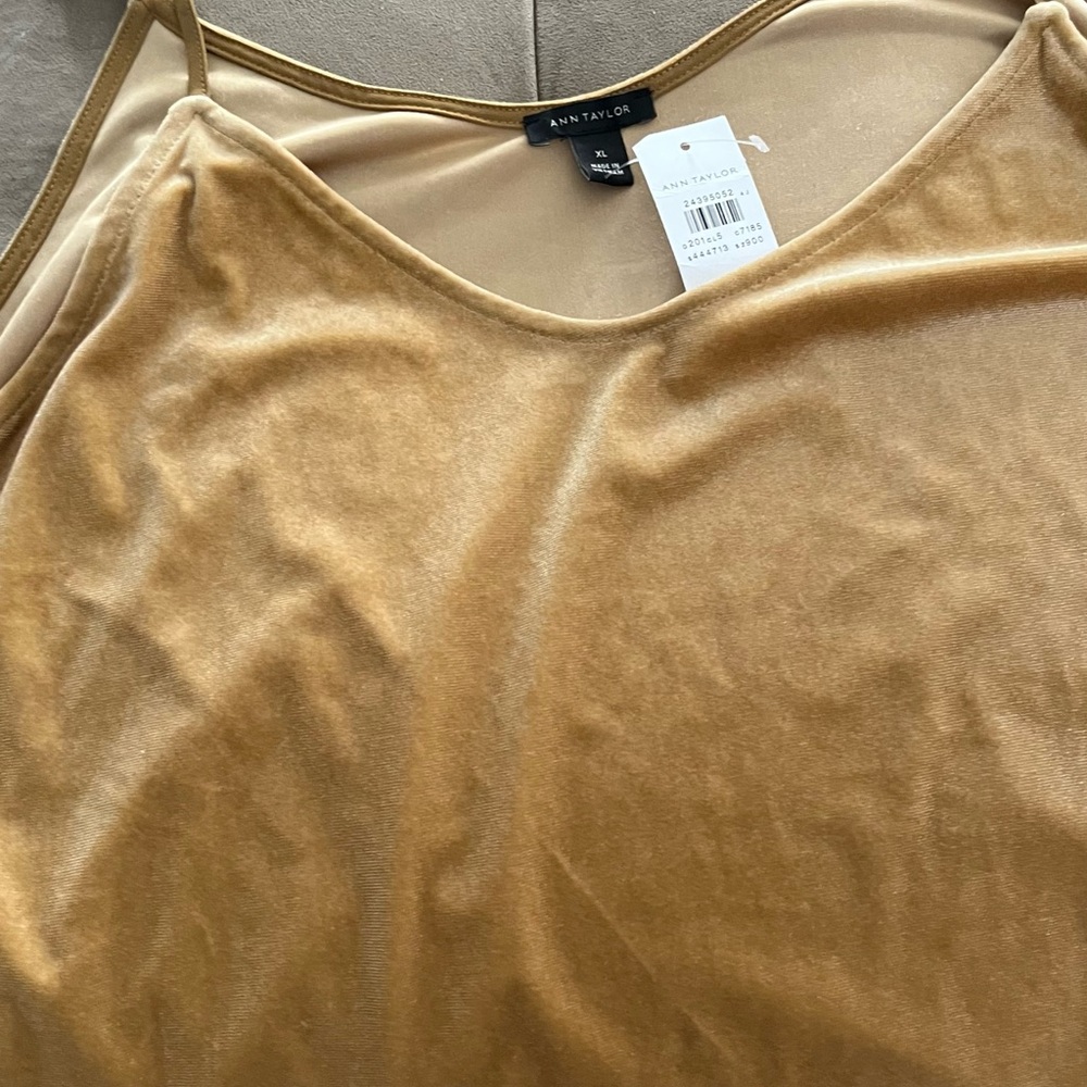 Ann Taylor Camel Velvet Skirt